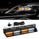 Axyaa 16 LED Car Strobe Emergency Light Bar in Red Blue Amber White