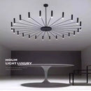 Axyaa LED Ceiling Chandelier: Modern Home & Office Pendant Lamp Fixture