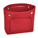 Axyaa Small Felt Organizer: Multi-Functional Cosmetic Bag for Handbag and Travel Essentials