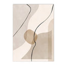 Boho Beige Geometry Abstract Line Canvas Print by Axyaa - Modern Minimalist Wall Art