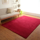 Axyaa Grey Floor Mat Thick Living Room Bedroom Carpet Children's Room Non-Slip Rug