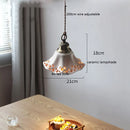 Axyaa Ceramic LED Pendant Lamp Modern Minimalist Home Indoor Decor Lighting