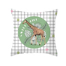 Axyaa Giraffe Pattern Summer Pillowcase for Home Decor - Plant Inspired