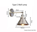 Axyaa Bronze Iron Wall Lamp: Rural Retro Industrial Style for Bedroom, Restaurant, and Hotel