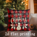 Axyaa Christmas Pillow Cover Set for Sofa, Bedroom, Car - Festive Home Decor