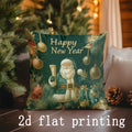 Axyaa Festive Holiday Pillow Cover for Sofa Bed Car Decor - Rectangular Cushion