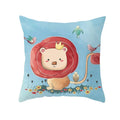 Nordic Cartoon Print Yellow Blue Cushion Cover 45*45cm by Axyaa
