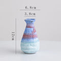Axyaa Ceramic Coarse Pottery Vase with Gradient Colors for Stylish Flower Arrangement
