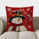 Snowman Birds Let It Snow Pillow Cover Axyaa Branded Sofa Bedroom Car
