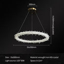 Axyaa Crystal Chandelier for Living Room - Modern Indoor Lighting Fixture