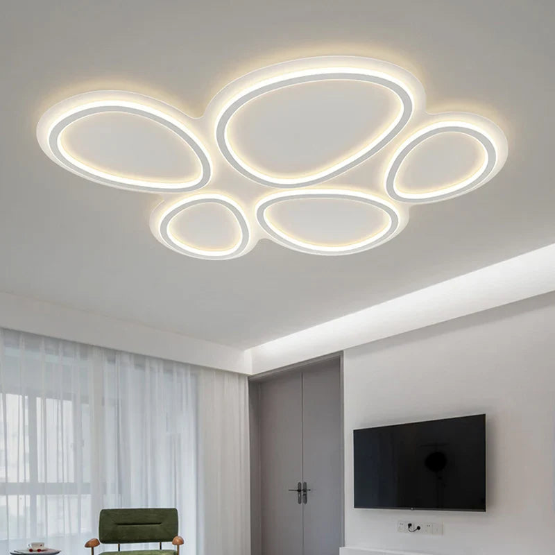 Axyaa Circular Lumines Panel Ceiling Light for Living Dining Room Decor