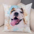 Axyaa Watercolor Dog Pillow - Cozy Pet Animal Pillow for Home Sofa