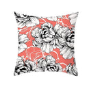 Axyaa Starfish Stripe Print Cushion Cover | Pink Coral Orange Home Decor Pillow Cover