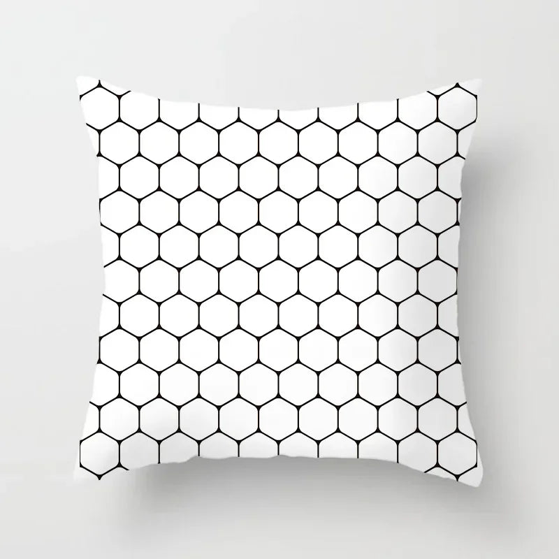 Axyaa Geometric Stripe Printed Pillowcase - Modern Home Decor