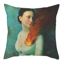 Axyaa European Style Cotton Linen Cushion Cover 45x45cm