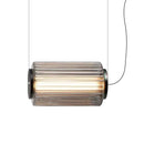 Axyaa Smoke Gray Glass Pendant Light - Nordic Design LED Hanging Lamp