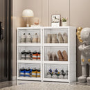 Axyaa Foldable Shoe Cabinet: 3-9 Tier Heavy-Duty Storage Box for Shoes & More
