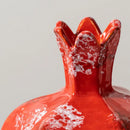 Axyaa Red Pomegranate Ceramic Vase for Home Decor and Flower Arrangements