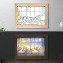 Axyaa LED Night Light Painting Wall Art Table Lamp Home Decor Gift