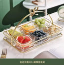 Axyaa Divided Fruit Plate for Living Room Tea Table Snacks Home Decor