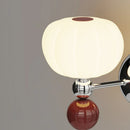 Axyaa Acrylic Ball LED Wall Light: Modern, Chrome Metal Sconce Lamp for Bedroom, Stairs
