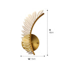 Axyaa Acrylic Feather Wall Lamp for Bedroom, Living Room, Study - Modern, Simple Design