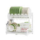 Axyaa 2-Tier Dish Drainer Rack with Drained Board