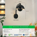 Axyaa LED Mushroom Wall Lamp for Bedroom Hotel Living Room Decor
