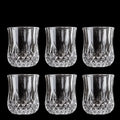 Axyaa Diamond Relief Shot Glass Set - Vintage Whiskey Drinking Tools for Party Bars