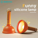 Axyaa LED Plunger Night Light: Dimming, Tricky Silicone Toy for Children's Bedroom