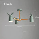 Axyaa Colorful Deer Shape Ceiling Light for Dining Room