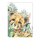 Safari Animal Custom Name Wall Art Prints by Axyaa for Kids Room Decor