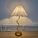 Axyaa Petal Pleated Table Lamp for Bedroom Living Room