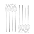 Axyaa Stainless Steel Dinner Fork Set - 8 Pcs Cutlery Dining Tableware