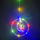 Axyaa LED Xmas Window Lights - Battery Operated for Christmas Parties, Weddings & Garden Decor
