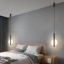 Axyaa Black Nordic LED Chandelier for Home Restaurant Bar, Minimalist Art Acrylic Lighting