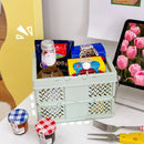 Axyaa Collapsible Storage Baskets - Multi-Color Organizer Boxes - Set of 5
