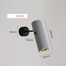 Axyaa Industrial LED Wall Light, Adjustable Cement Bedroom Lamp