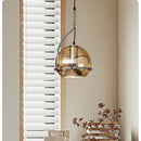 Axyaa Nordic Glass Chandelier LED Light Modern Minimalist Design for Restaurant Bar Bedroom
