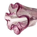 Axyaa Pink Glass Vase Petal Fold Floral Arrangement Hydroponics Terrarium