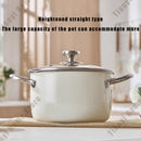 Axyaa 304 Stainless Steel Non-stick Soup Pot with Lid - Induction Cooker & Gas Stove Compatible