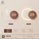 Axyaa Moon Glow Digital Wall Clock for Modern Light Luxury Living Room Decoration