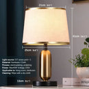 Axyaa Black Gold LED Table Lamp Modern Nordic Design for Home Living Room