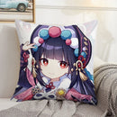 Axyaa Decorative Pillow Covers for Sofa Cushions - Genshin Impact Inspired Home Decor