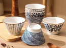 Axyaa High Foot Noodle Bowl, Ceramic Hat Bowl, Home Beauty Tableware