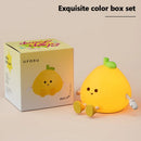 Axyaa Orange Silicone Cat Night Light with Remote - Rechargeable Touch Sensor Bedside Lamp