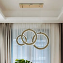 Modern Luxury Crystals LED Pendant Chandelier by Axyaa