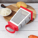 Axyaa 4-Sided Stainless Steel Grater Kitchen Gadget for Vegetables, Cheese, Potatoes