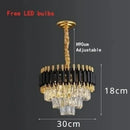 Axyaa Crystal Chandelier K9 for Living Room Bedroom Dining Luxury Pendant Light