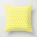 Yellow Giraffe Design Throw Pillow Cover for Home Decor by Axyaa